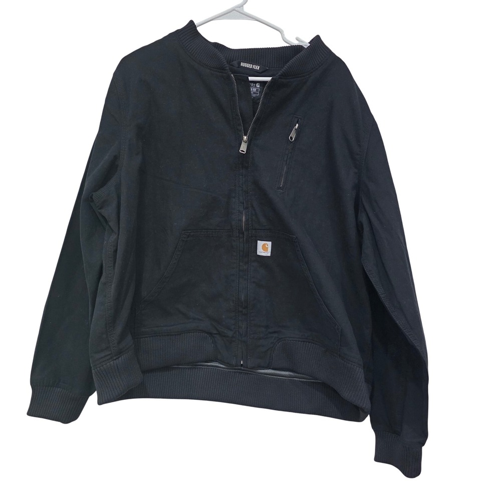 Carhartt Rugged Flex Relaxed Fit Bomber Jacket Black OJ2524-W Mens XXL